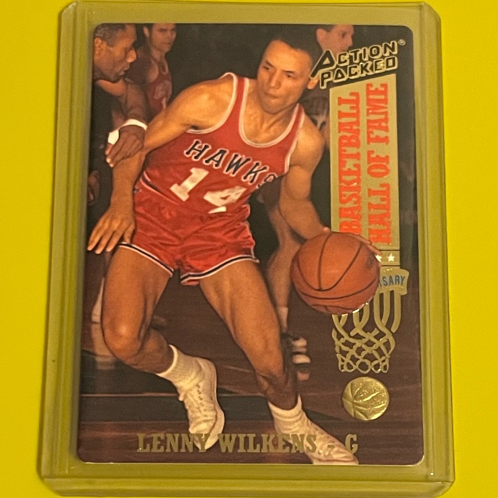 Lenny Wilkens #41 1993-94 Action Packed [Hall Of Fame] Basketball Trading Card